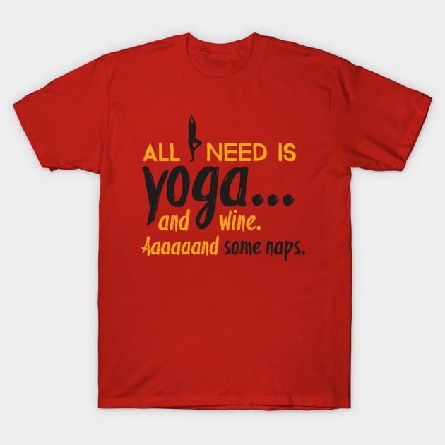 All I need is yoga T-Shirt by nektarinchen